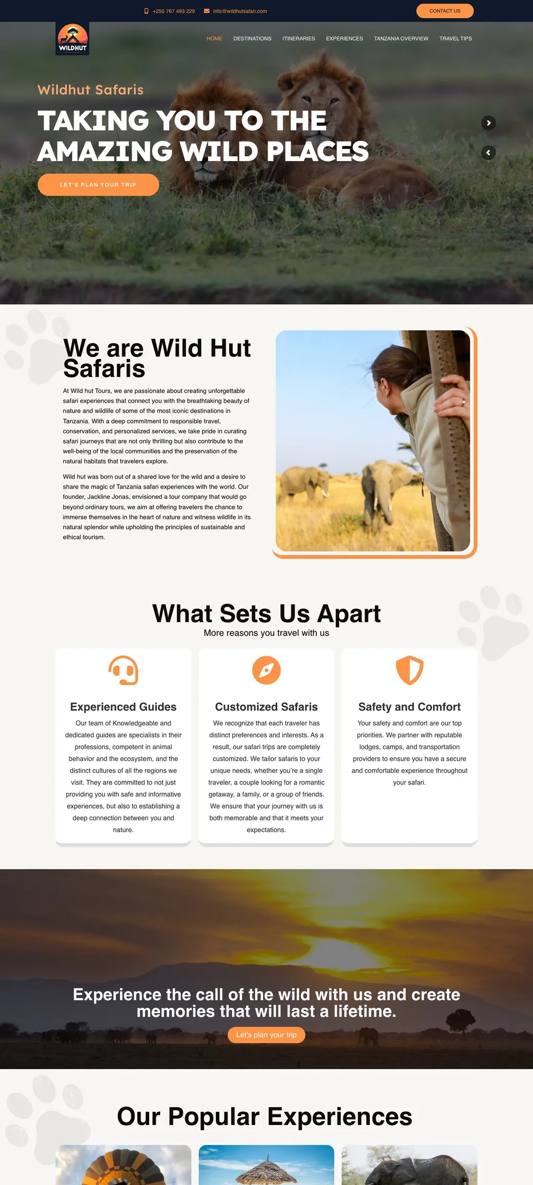 Wildhut Safari