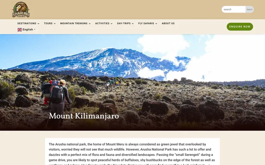 Sharubu Tours: Mount Kilimanjaro