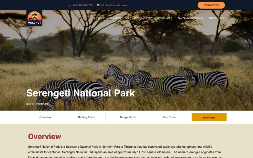 Wildhut Safari: Serengeti guide