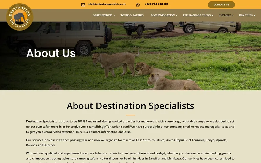 Destination Specialists: About us