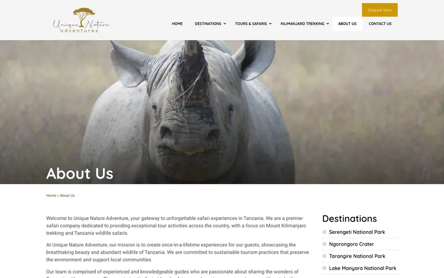 Unique Nature Adventures: About us